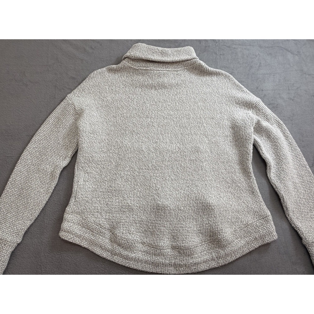 Sweaty‎ Betty Gray Restful Boucle Kangaroo-Pocket Cowl Neck Sweatshirt Gorpcore - Picture 8 of 10